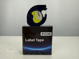 91330 Label Maker Refills Compatible with Dymo LetraTag White Paper Tape 12mm x 4m (1/2" x 13'), for Labeler Letra Tag 200B LT 100H 100T Plus, QX50, XR, XM, 2000 Label Makers