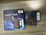 160 Label Tape  Black on White 1/2 Inch x 23 Feet Compatible for DYMO LabelManager 280 210D 360D 420P Wireless PnP 220P 260P 500TS 450DUO Label Maker Refill