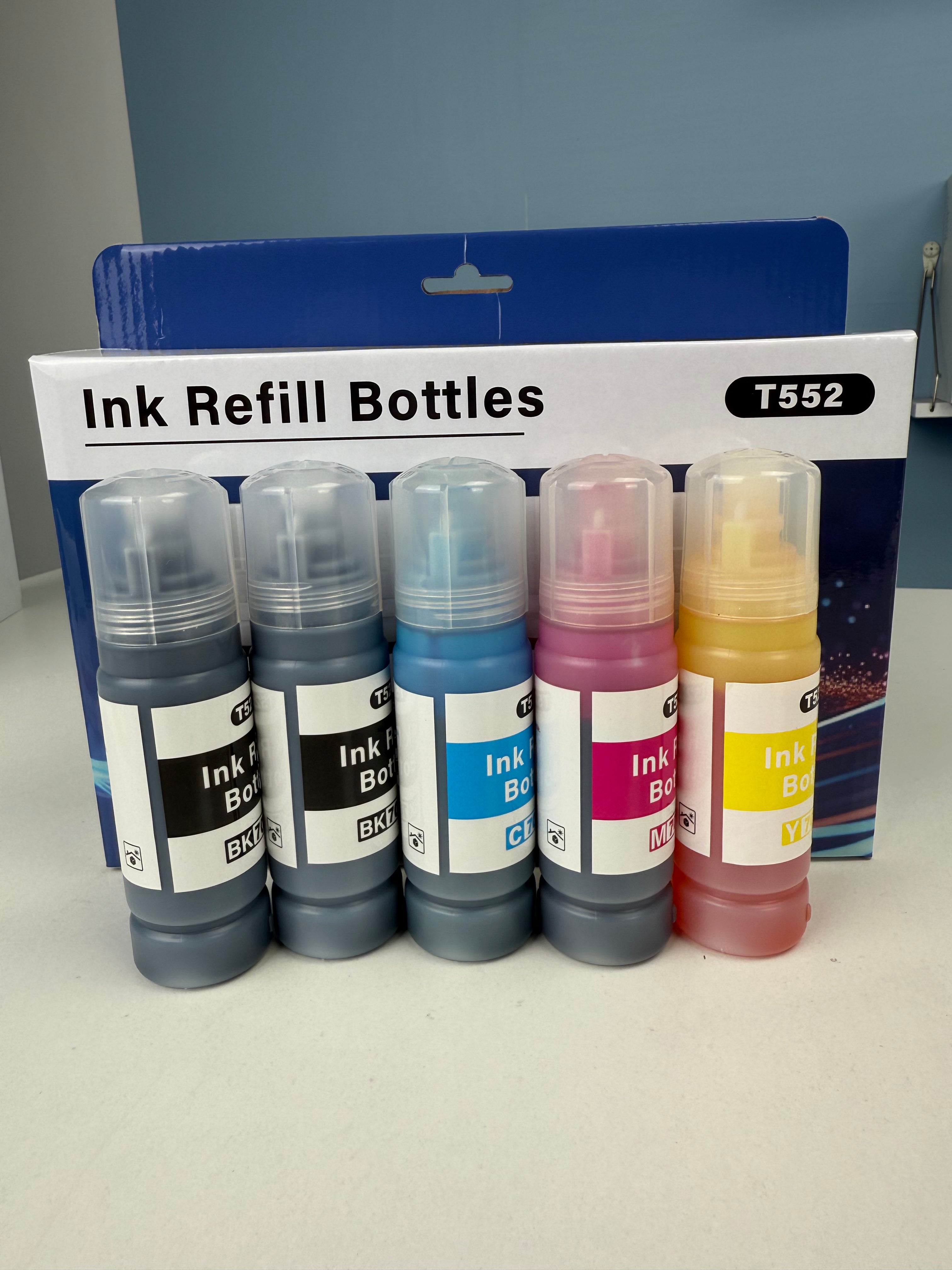 Ink Refill R552 T552 Ink Refill Bottles Inkjet Cartridge Refills for Epson Printer ...