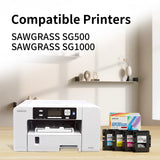 PRINTORBIT Sublimation Ink Cartridge Compatible With Sawgrass Virtuoso SG500 SG1000 Printers (1 Black, 1 Cyan, 1 Magenta, 1 Yellow, 4-Pack)