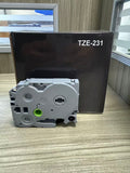 TZE-231 Marking tabs for PT-D200 PT-D210 PTH100 PT-D400 Compatible Label Tape Label Maker 1-Packs
