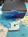 M-K231 Label Tape, 1/2" (0.47") Wide Standard Non-Laminated Tape, Black on White, Recommended for Home and Indoor Use, 0.47" x 26.2' (12mm x 8M)