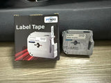 PT-M95 Label Tape 12mm 0.47" Black on White Replace for MK231 PT-M95 M-231 M231PT-65 PT-80 PT-70 PT-45 PT-90 Label Makers, Wide Standard Non-Laminated Tape