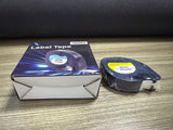 100H Label Maker Refills Plastic White Tape 12mm x 4m (1/2" x 13'), for Labeler Letra Tag 200B 100T Plus, QX50, XR, XM, 2000 Label Makers