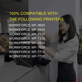 Xcinkjet Remanufactured Ink Cartridge Replacement for Epson 252XL Workforce WF-3640 WF-3620 WF-7110 WF-7710 WF-7720 Printer（ 5-Pack）